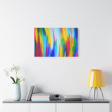 Abstract Rainbow Waves Matte Canvas Print — Vibrant Colorful Wall Art thumbnail 60