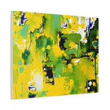 Abstract Green & Yellow Matte Canvas Print – Vibrant Modern Wall Art thumbnail 65