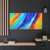 Abstract Rainbow Wave Matte Canvas Print — Vibrant Stretched Wall Art thumbnail 97