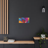 Abstract Rainbow Swirl Matte Canvas Print (Stretched) thumbnail 46