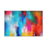 Vibrant Abstract Color Splash Matte Canvas Print thumbnail 5
