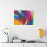 Abstract Rainbow Swirl Matte Canvas Print (Stretched) thumbnail 66