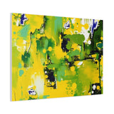Abstract Green & Yellow Matte Canvas Print – Vibrant Modern Wall Art thumbnail 77