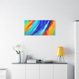 Abstract Rainbow Wave Matte Canvas Print — Vibrant Stretched Wall Art thumbnail 75