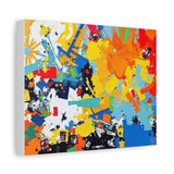 Abstract Splash Colorful Matte Canvas Wall Art – Vibrant Modern Stretched Print thumbnail 29