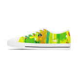 Women's Low Top Sneakers — Vibrant Tropical Abstract Print thumbnail 5