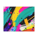 Abstract Neon Brushstroke Canvas Print — Colorful Modern Wall Art thumbnail 8