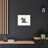 Skull Splash Art Canvas — Grunge Skull Wall Decor, Edgy Gothic Home Accent thumbnail 43