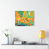 Abstract Orange & Green Canvas Art — Vibrant Modern Wall Decor thumbnail 63