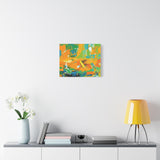 Abstract Orange & Green Canvas Art — Vibrant Modern Wall Decor thumbnail 48