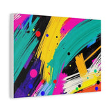 Abstract Neon Brushstroke Canvas Print — Colorful Modern Wall Art thumbnail 38