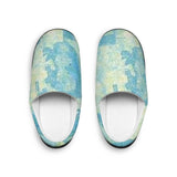 Blue Watercolor Cozy Slippers — Women's Indoor Soft House Shoes thumbnail 1
