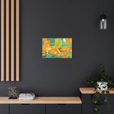 Abstract Orange & Green Canvas Art — Vibrant Modern Wall Decor thumbnail 28
