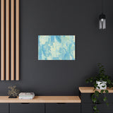 Abstract Aqua Brushstroke Canvas Print — Coastal Blue Wall Art thumbnail 61