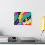 Abstract Neon Brushstroke Canvas Print — Colorful Modern Wall Art thumbnail 36