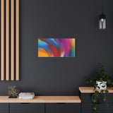 Abstract Rainbow Swirl Matte Canvas Print (Stretched) thumbnail 28