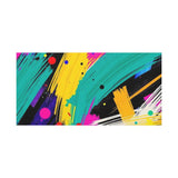 Abstract Neon Brushstroke Canvas Print — Colorful Modern Wall Art thumbnail 21