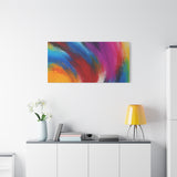 Abstract Rainbow Swirl Matte Canvas Print (Stretched) thumbnail 84