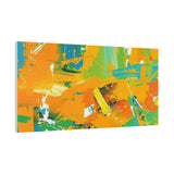 Abstract Orange & Green Canvas Art — Vibrant Modern Wall Decor thumbnail 83