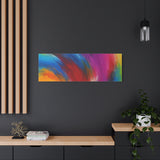 Abstract Rainbow Swirl Matte Canvas Print (Stretched) thumbnail 82