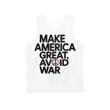 Make America Great Avoid War Tank Top — Peace Symbol Political Statement Tee thumbnail 6