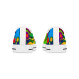 Colorful Retro Bubble Women's Low Top Sneakers thumbnail 7