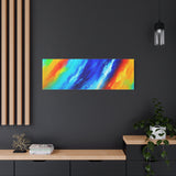 Abstract Rainbow Wave Matte Canvas Print — Vibrant Stretched Wall Art thumbnail 82