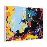 Abstract Color Splash Matte Canvas Print — Modern Stretched Wall Art thumbnail 38