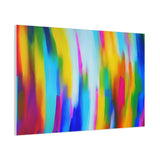 Abstract Rainbow Waves Matte Canvas Print — Vibrant Colorful Wall Art thumbnail 86