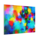 Abstract Rainbow Splash Matte Canvas Print thumbnail 77