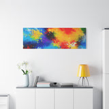 Abstract Color Splash Matte Canvas Print — Vibrant Stretched Wall Art thumbnail 93