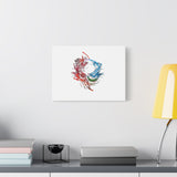 Abstract Color Splash Canvas Print — Modern Watercolor Circle Art on Matte Stretched Canvas thumbnail 28
