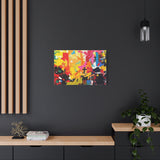 Abstract Color Splash Canvas Print - Vibrant Stretched Matte Wall Art thumbnail 61