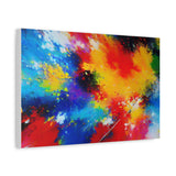 Abstract Color Splash Matte Canvas Print — Vibrant Stretched Wall Art thumbnail 38
