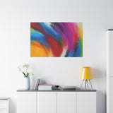 Abstract Rainbow Swirl Matte Canvas Print (Stretched) thumbnail 87