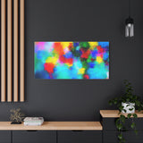 Abstract Rainbow Splash Matte Canvas Print thumbnail 85