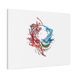 Abstract Color Splash Canvas Print — Modern Watercolor Circle Art on Matte Stretched Canvas thumbnail 54