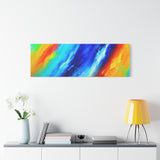 Abstract Rainbow Wave Matte Canvas Print — Vibrant Stretched Wall Art thumbnail 81