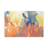 Abstract Colorful Brushstroke Matte Canvas Wall Art – Vibrant Orange & Green Stretched Print thumbnail 57
