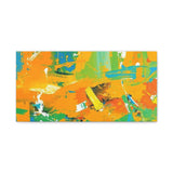 Abstract Orange & Green Canvas Art — Vibrant Modern Wall Decor thumbnail 7
