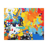 Abstract Splash Colorful Matte Canvas Wall Art – Vibrant Modern Stretched Print thumbnail 13