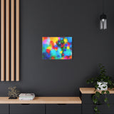 Abstract Rainbow Splash Matte Canvas Print thumbnail 52