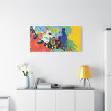 Abstract Color Splash Matte Canvas — Stretched Wall Art thumbnail 84