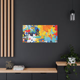 Abstract Splash Colorful Matte Canvas Wall Art – Vibrant Modern Stretched Print thumbnail 76