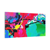 Abstract Neon Splash Matte Canvas Print — Vibrant Colorful Stretched Wall Art thumbnail 83