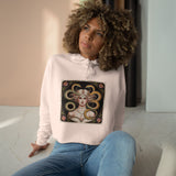 Art Nouveau Medusa Crop Hoodie — Vintage Goddess Graphic thumbnail 12