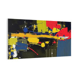 Abstract Color Splash Matte Canvas Print — Modern Stretched Wall Art thumbnail 74