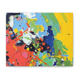 Abstract Color Splash Matte Canvas — Stretched Wall Art thumbnail 2