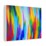 Abstract Rainbow Waves Matte Canvas Print — Vibrant Colorful Wall Art thumbnail 26