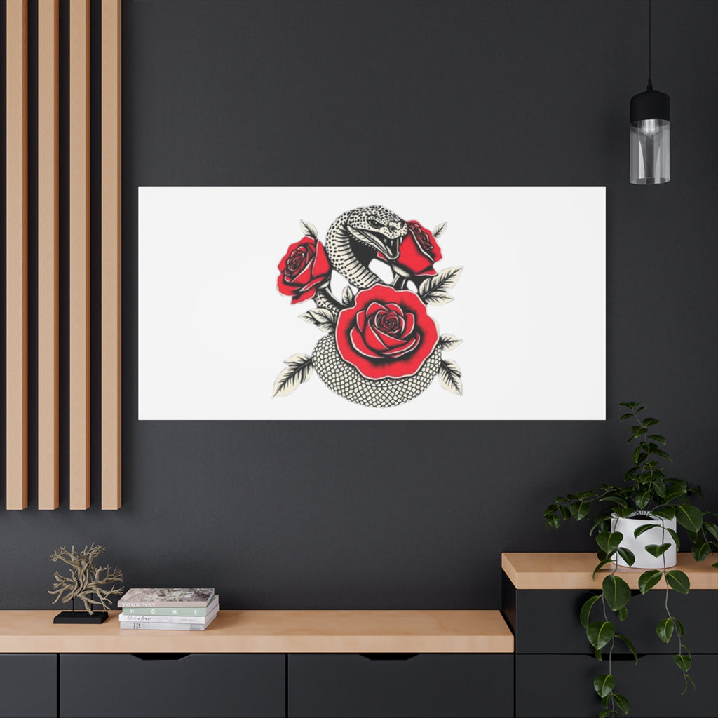 Matte Stretched Canvas - Snake Wall Art